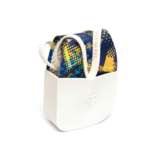 Foldable Flip Flops Disco White